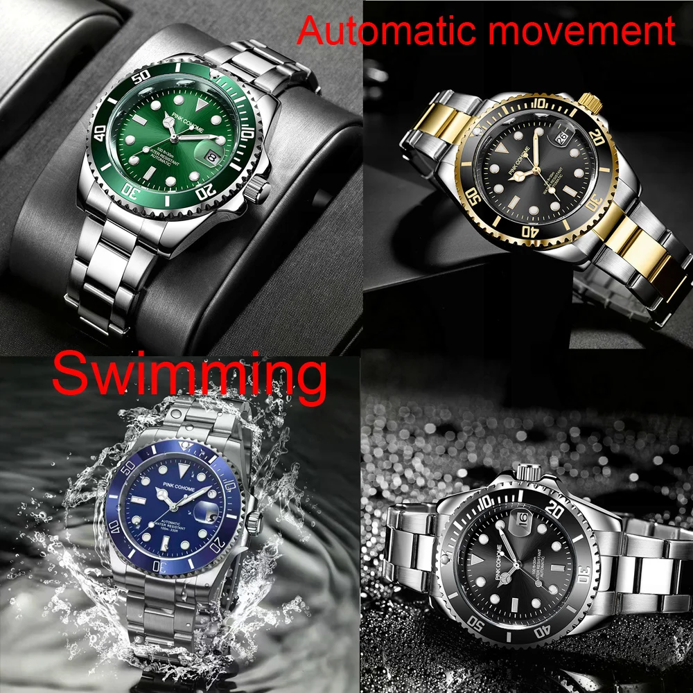 Men Watch Automatic Mechanical Wristwatch Relogio Masculino Automatico Mecanico De Luxo A Prova D Agua Original Militar