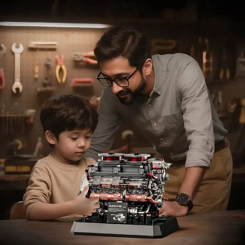 1200 + قطعة محرك خزان النمر محاكاة الطوب نموذج محرك بناء لتقوم بها بنفسك كتل ألعاب فنية للأطفال الأولاد الكبار الهدايا الإبداعية