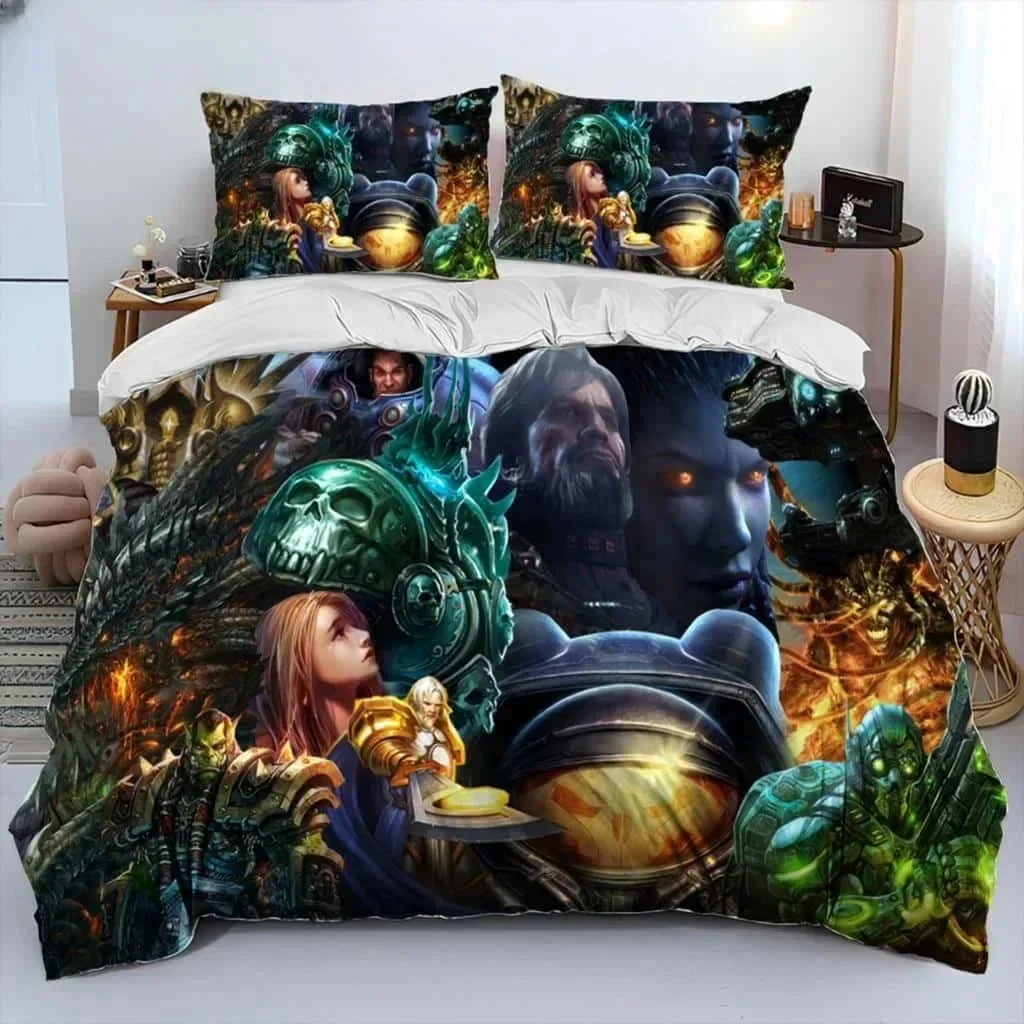 

HD Print Game StarCraft Comforter Bedding Set Duvet Cover Bed Set Quilt Cover Pillowcase king Queen Size Home Textiles