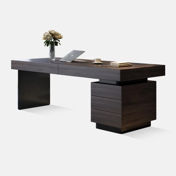 

Modern Designer Minimalist Solid Wood Office Desk High-end Study Writing Desk Italian Minimalist Computer Desk For Office