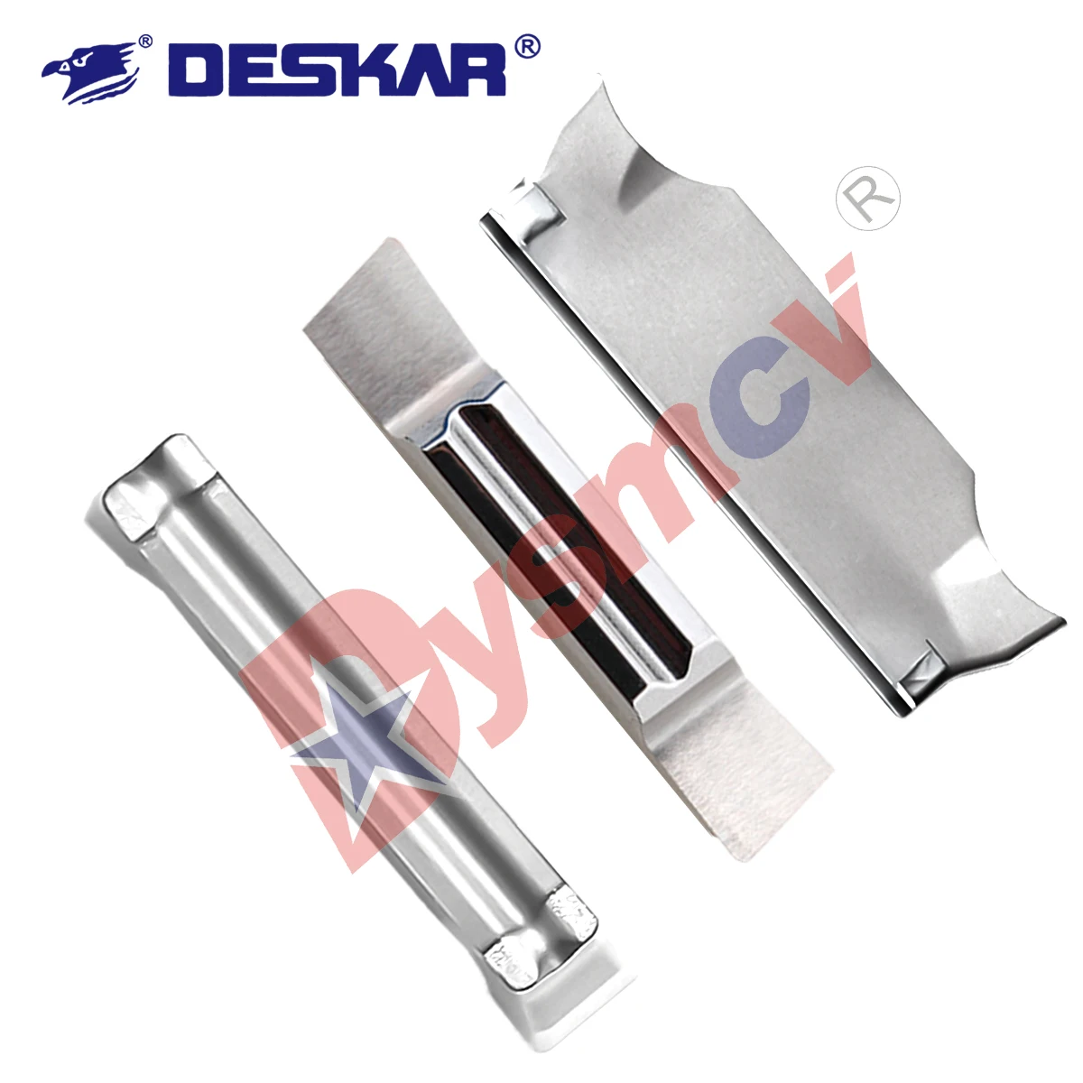 DESKAR 100% Original CNC ใบมีด MGGN200 MGGN300 MGGN500R-8 K10 อลูมิเนียม Precision Slotting ใบมีดเครื่องกลึงเครื่องมือเฉียงตัดใบมีด
