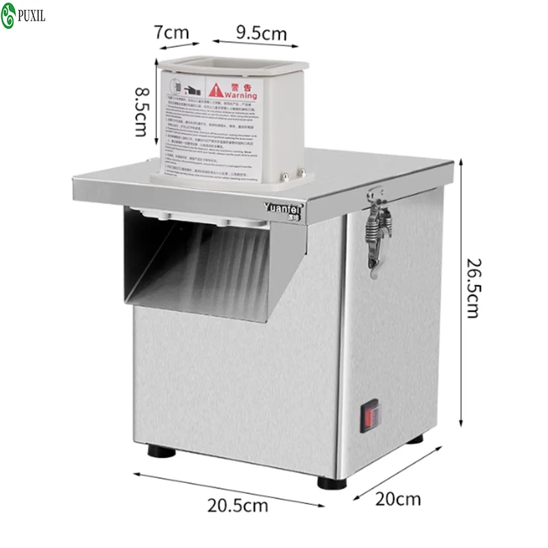 قطاعة خضروات كهربائية تجارية، قطاعة بطاطس من النوع المموج، قطاعة فواكه مدخل كبيرة أو محضر طعام مقطع، شفرة مكونة من 6 قطع