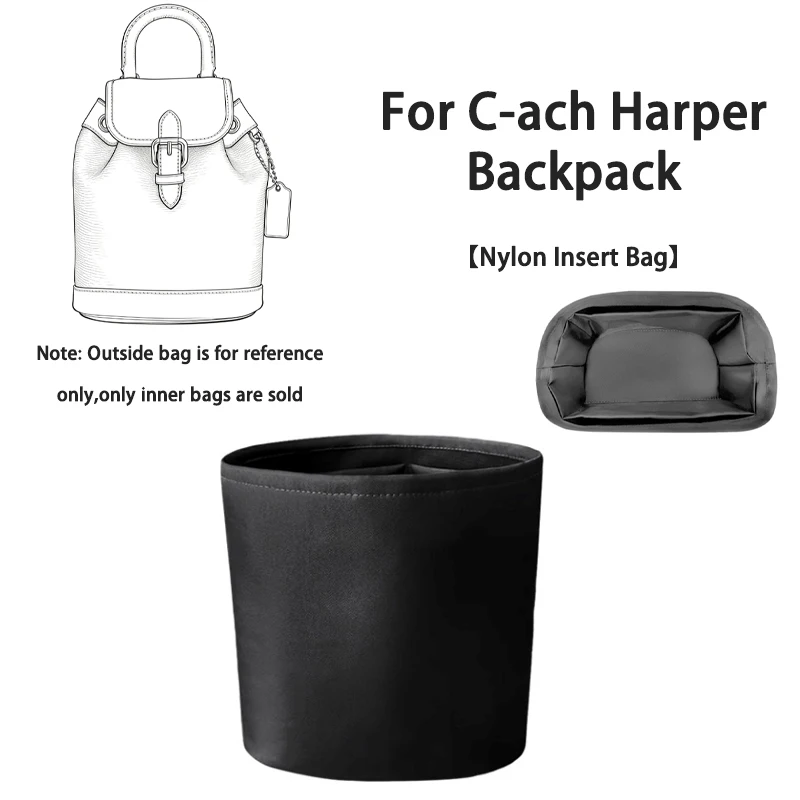 EverToner Nylon Ultra-Light Purse Insert Organizer Fits For C-ach Harper Backpack Travel Makeup Organizer Shape protector