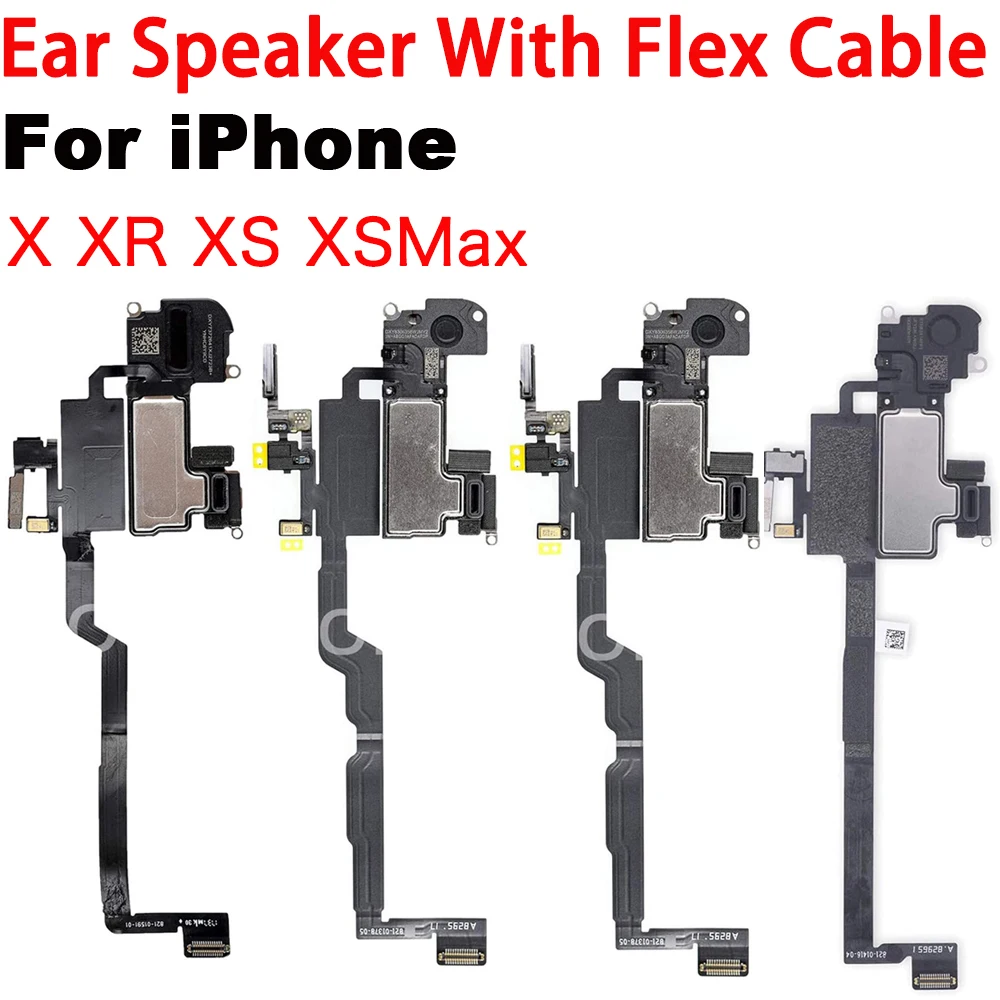 Ear Speaker Earpiece Flex Cable  For iPhone 6 6P 6s 7 7P 8 Plus X XR XS MAX 11 Pro Max Replacement Parts