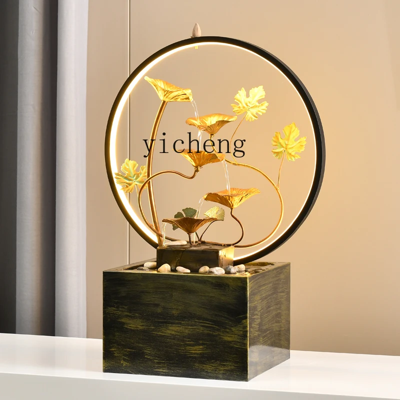 WW24 Water Flow Ornament Modern Light Luxury Entrance Living Room TV Cabinet Sofa Side Large Decoration
