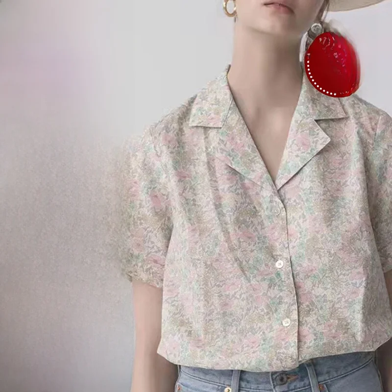 Huxiaoju Femmes irt Motif V-Ne Imprimé Full Sve Cuir Papier Échantillon Service de conception de vêtements personnalisable