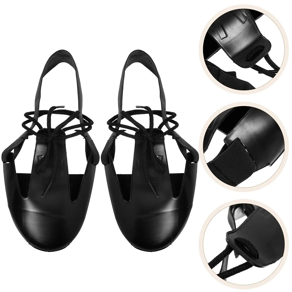 

2Pairs Protective Steel Toe Shoe Covers Anti-Slip Reinforced Sole Safety Shoe Caps for Industrial Workers Warehouse Staff