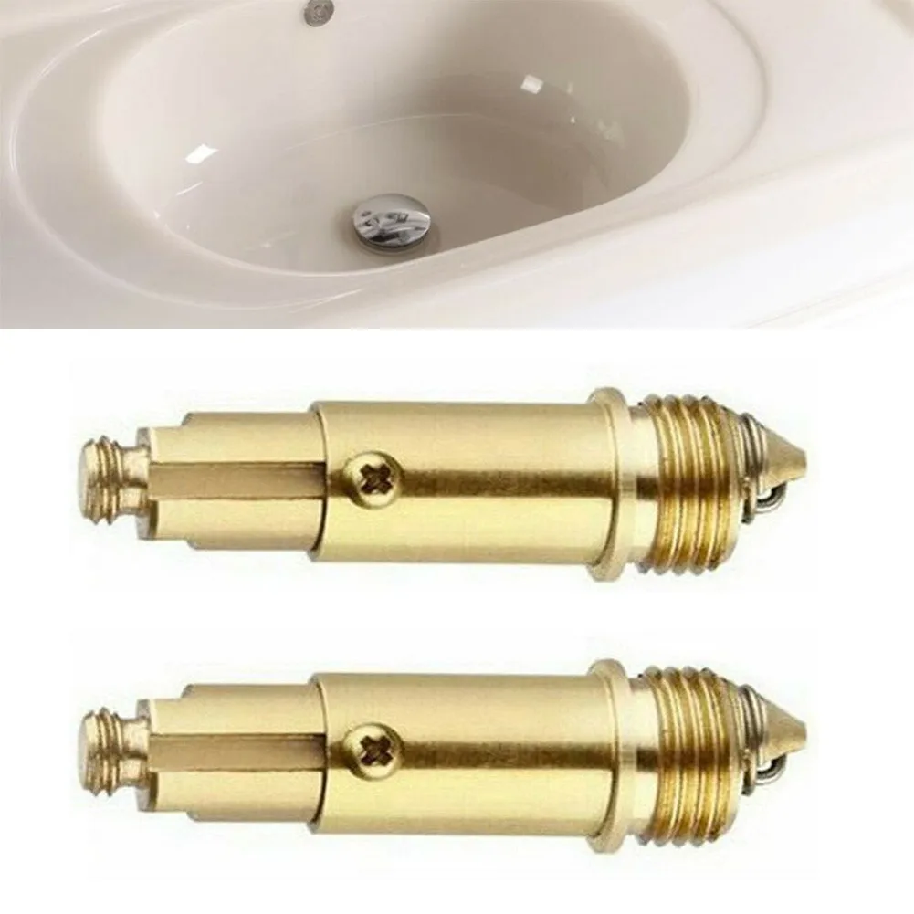 

Home Brass Push Bolt M8/M16 1pcs 26g Basin Click Clack Waste Internal Spring Mechanism Spring Core Thick Plating