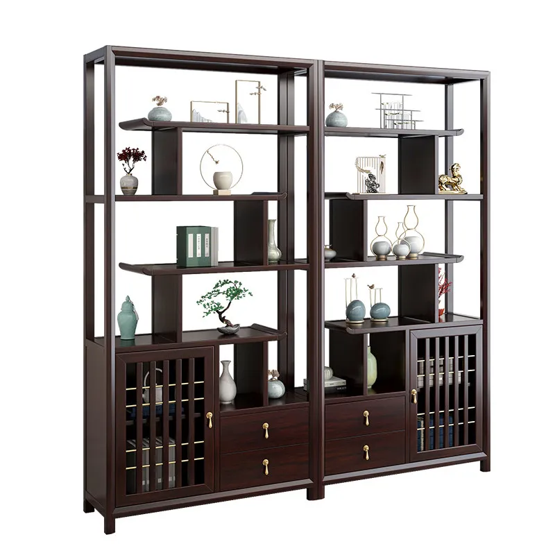 

CX new Chinese style purple gold sandalwood bogu frame solid wood tea room rack