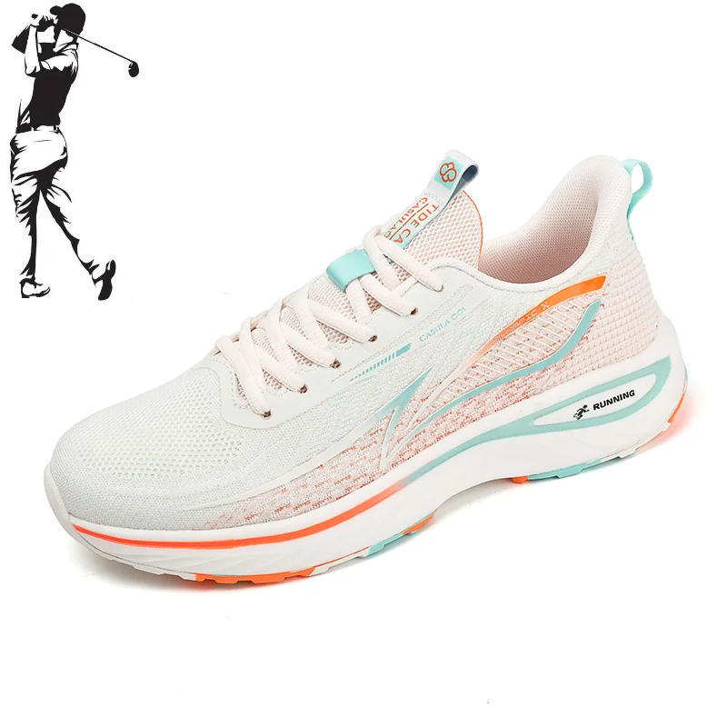 Chaussures de golf professionnelles en maille de luxe, chaussures de marche coordonnantes, chaussures de course respirantes et confortables pour la pelouse, le fitness, l'extérieur