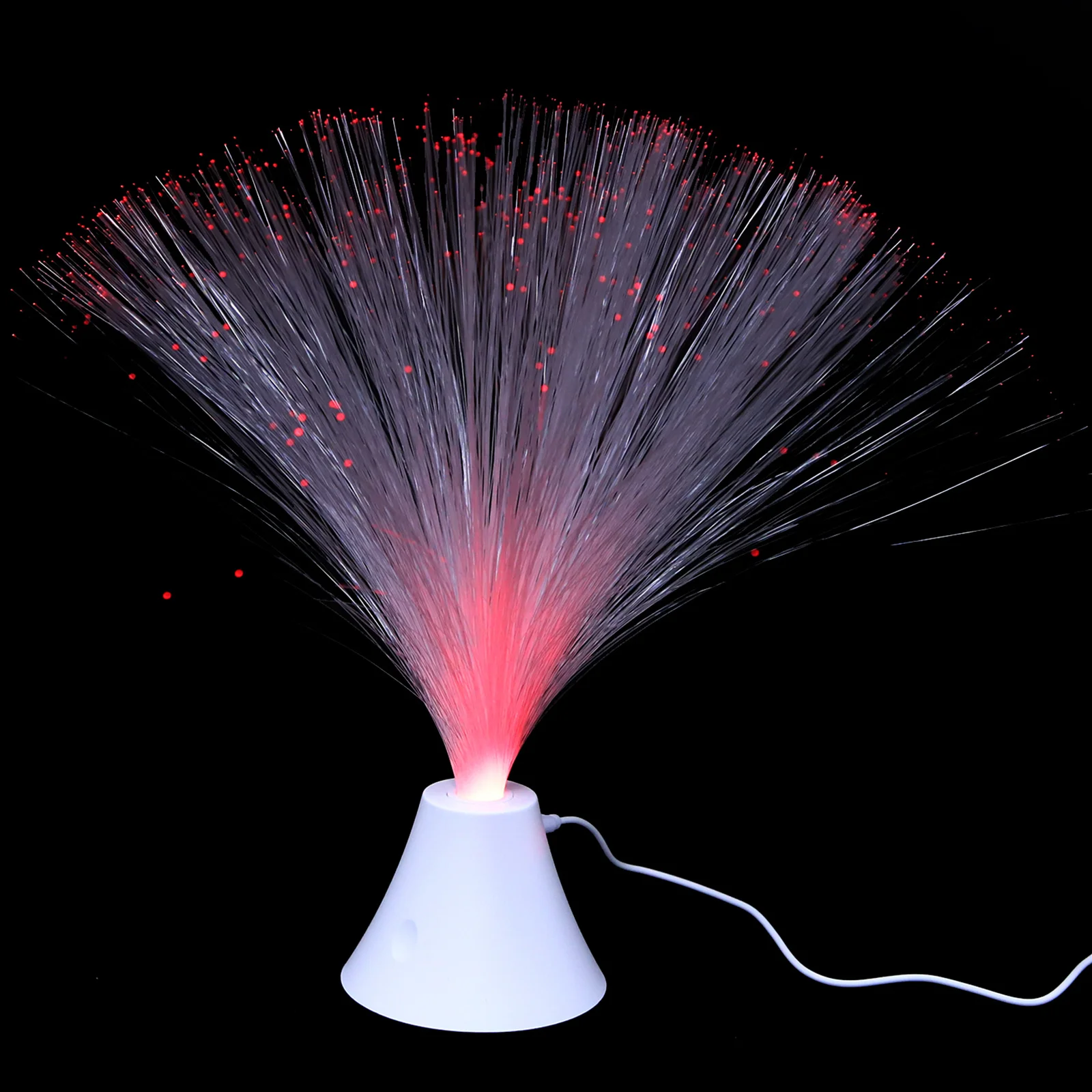 Light Changing Fiber Optic Lamp Usb Decorative Light For Bedroom Desktop Ambient Lighting
