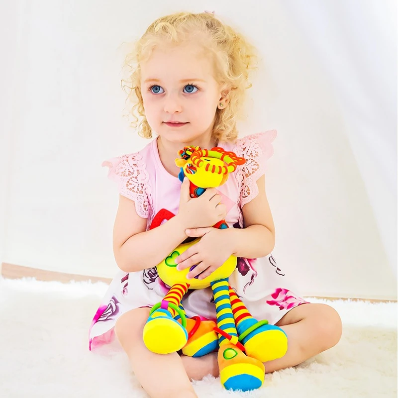 Sonajero móvil para cuna, juguete colgante móvil, juguete de Aprendizaje Temprano para niños pequeños, desarrollo del cerebro, práctica de agarre, cuna de felpa móvil
