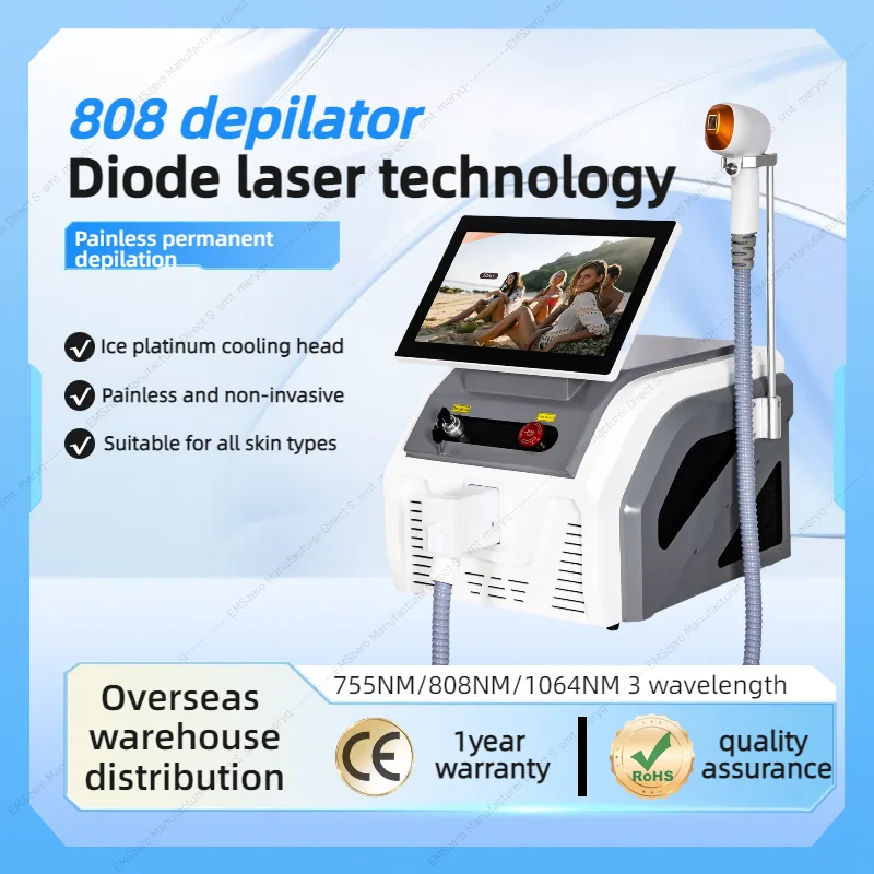 

Powerful laser diode 808 diode epilator 3500W professional 3-wave 755 1064nm diode laser permanent epilator