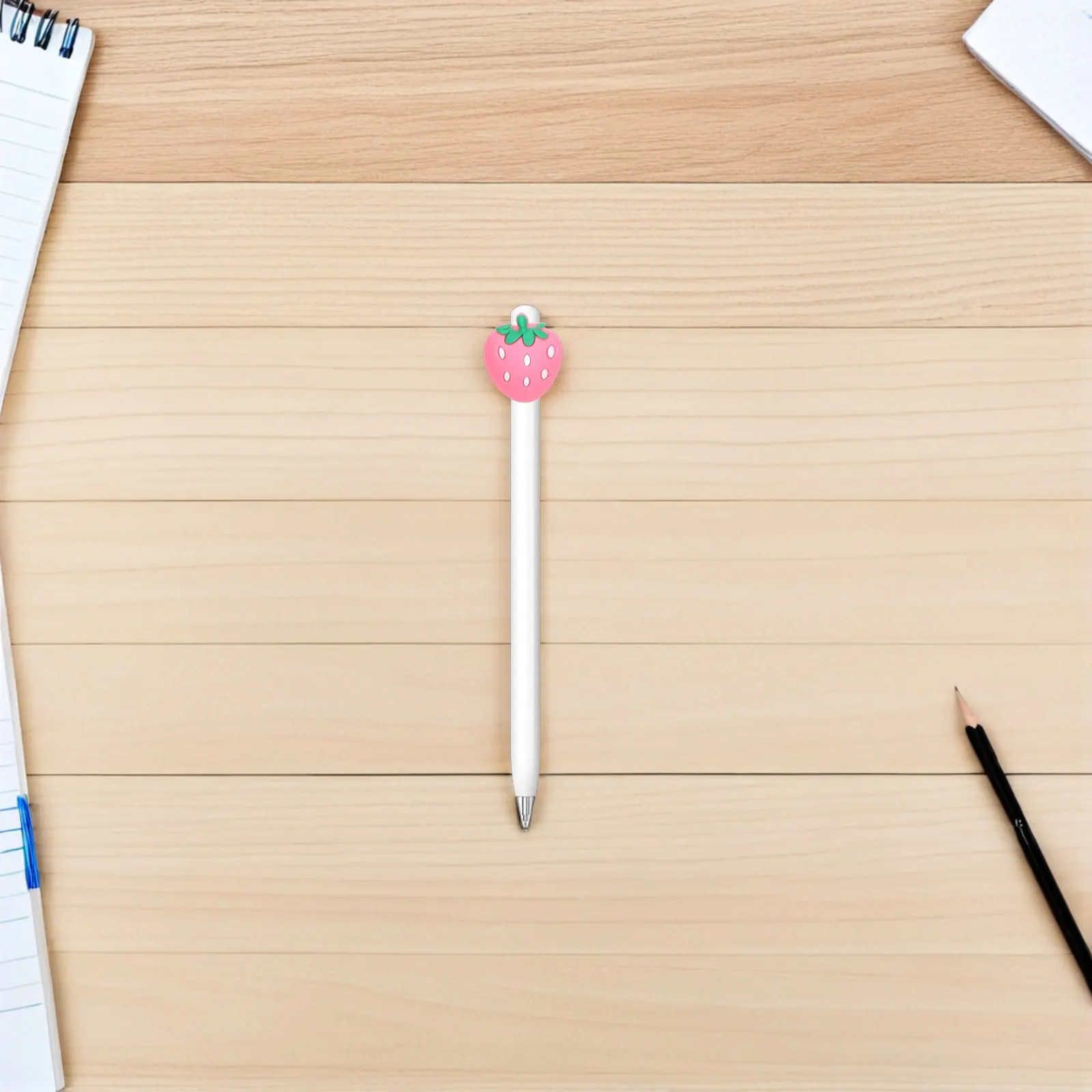 

30 шт. милых мультяшных клубничных накладок на карандаши из мягкого ПВХ, прищепки-украшения для карандашей для студентов, для поощрения в классе, школьные канцелярские принадлежности