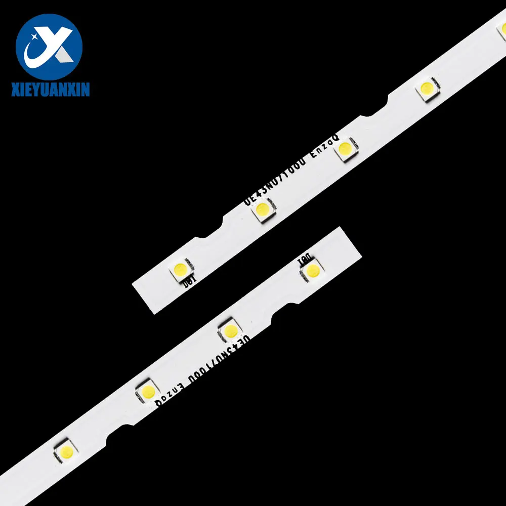 10SET 43in 462mm LED Backlight Strip for Samsung 43NU 28led 6V2W Aluminum UE43NU7100U UE43NU7120U NU7100F2X28-3030Cd6t-2d1-28S1P