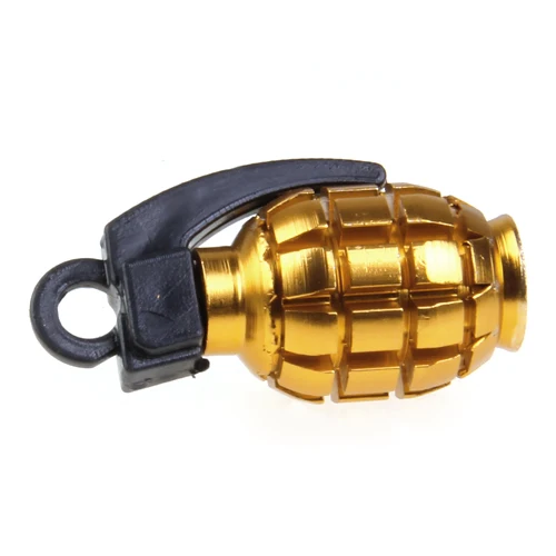 

CHOOSE COLOR -2 Grenade Wheel Air Valve Stem Cap Car Truck Bike Tire