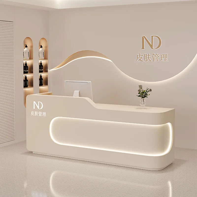 

Aesthetic Design Reception Desks Beauty Modern Restaurant Luxury Reception Desk Specialty Office Mostrador Recepcion Furniture
