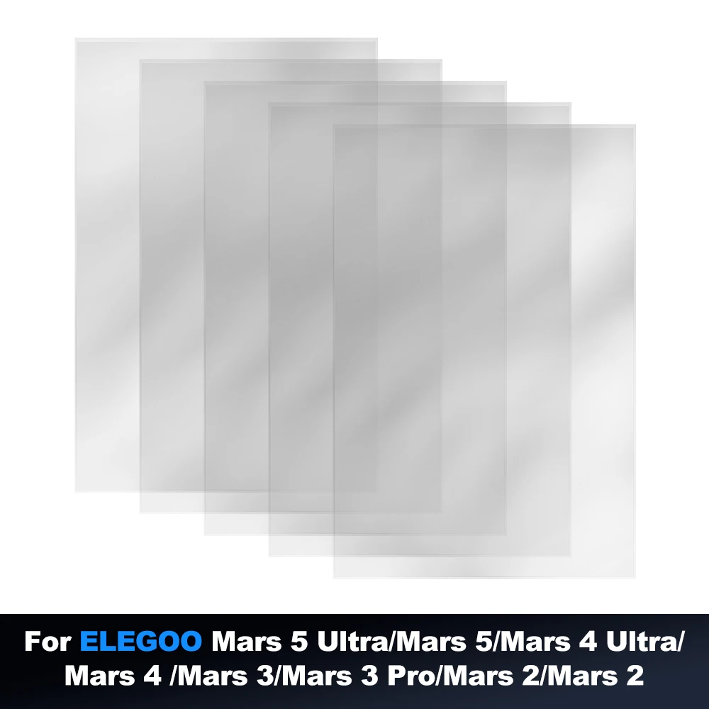 

FEP Film for ELEGOO Mars 5 Ultra/Mars 5/Mars 4 Ultra/Mars 4 /Mars 3/Mars 3 Pro/Mars 2/Mars 2 Pro 3D Printers