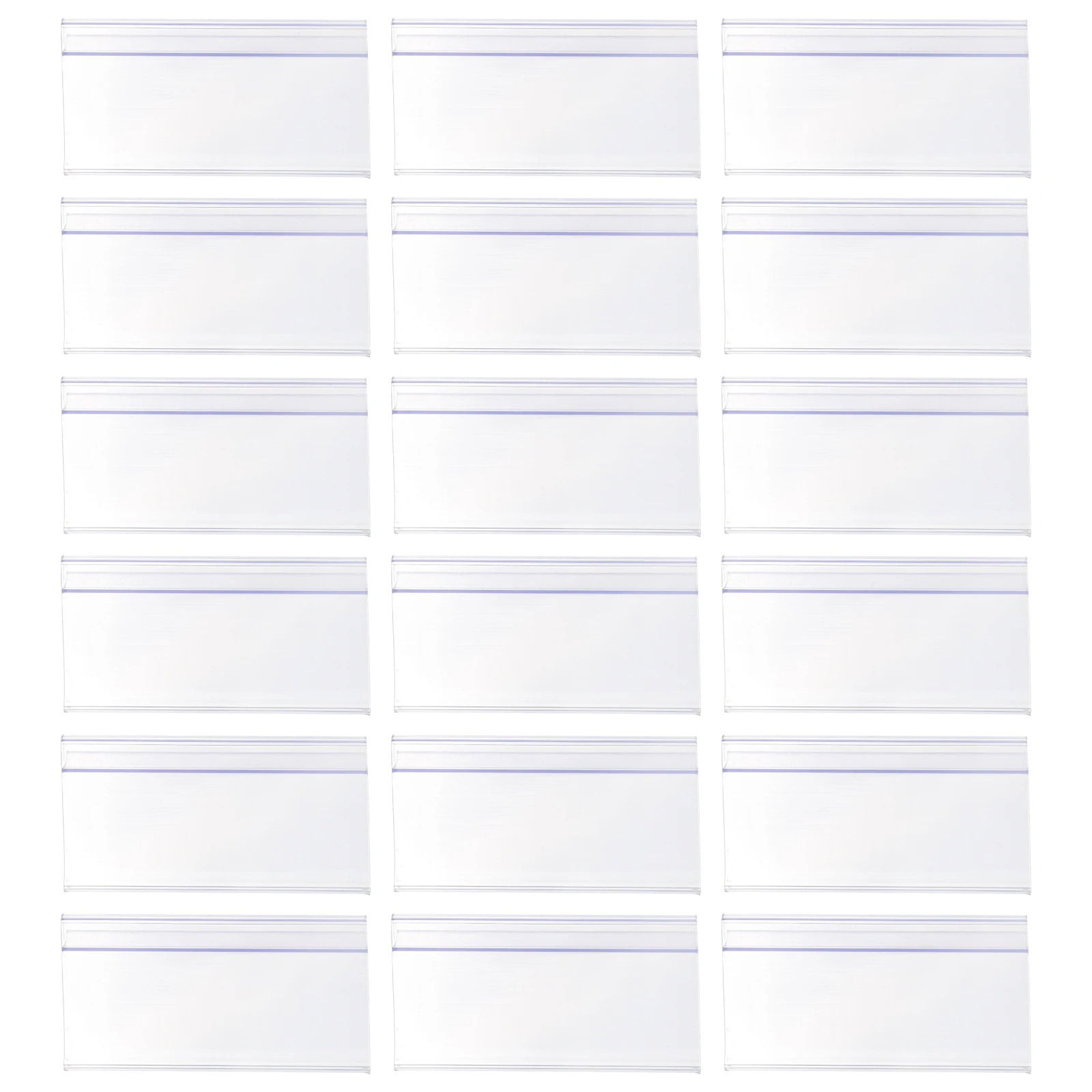

30pcs Price Tag Holders Clear Transparent Plastic Label Display for Supermarket Shop Retail Storage Bins Tags