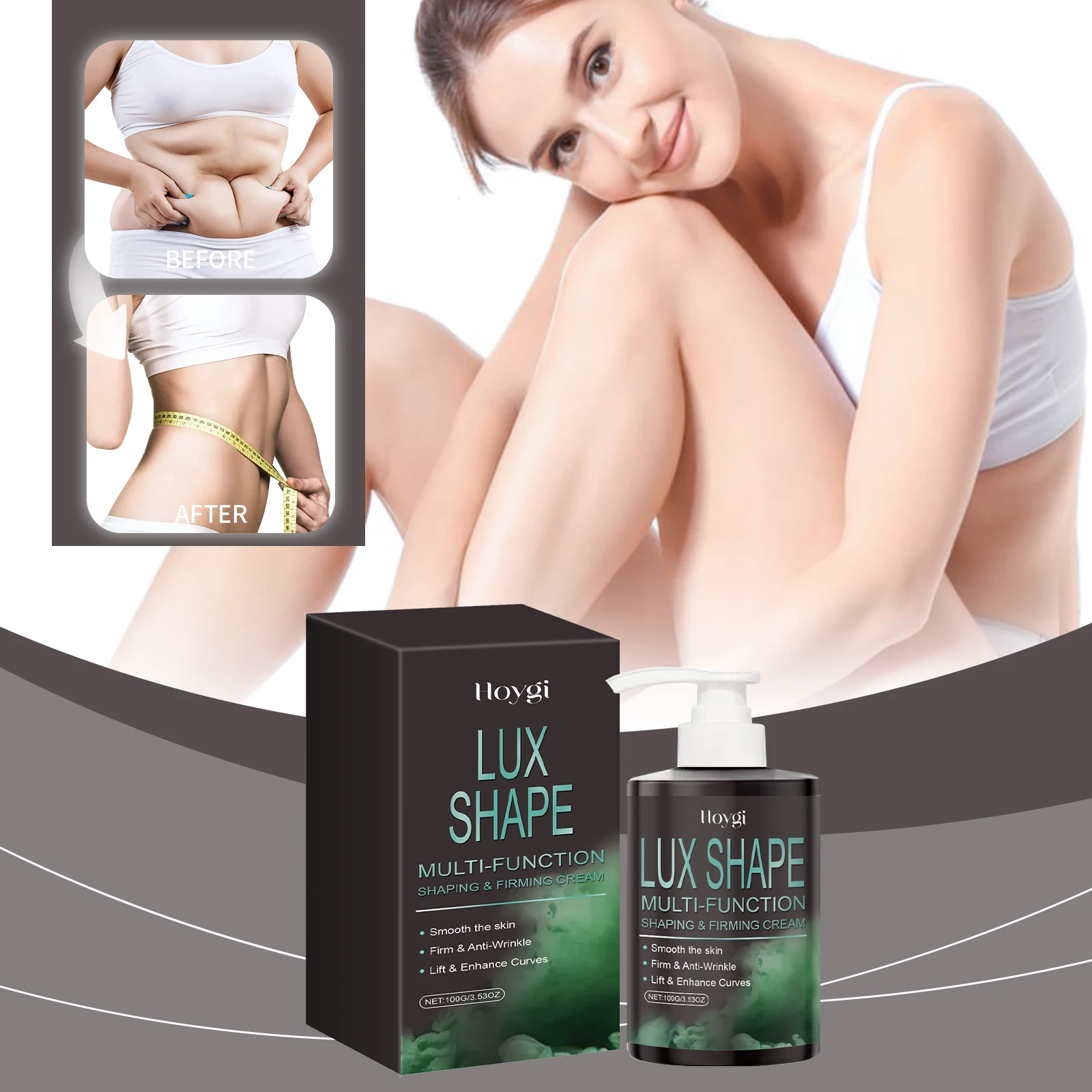 바디 퍼밍 뷰티 크림은 피부에 부드럽게 수분을 공급하고 탄력을 주며 리프팅 효과를 줍니다. 매일 마사지 뷰티 크림을 바르세요.