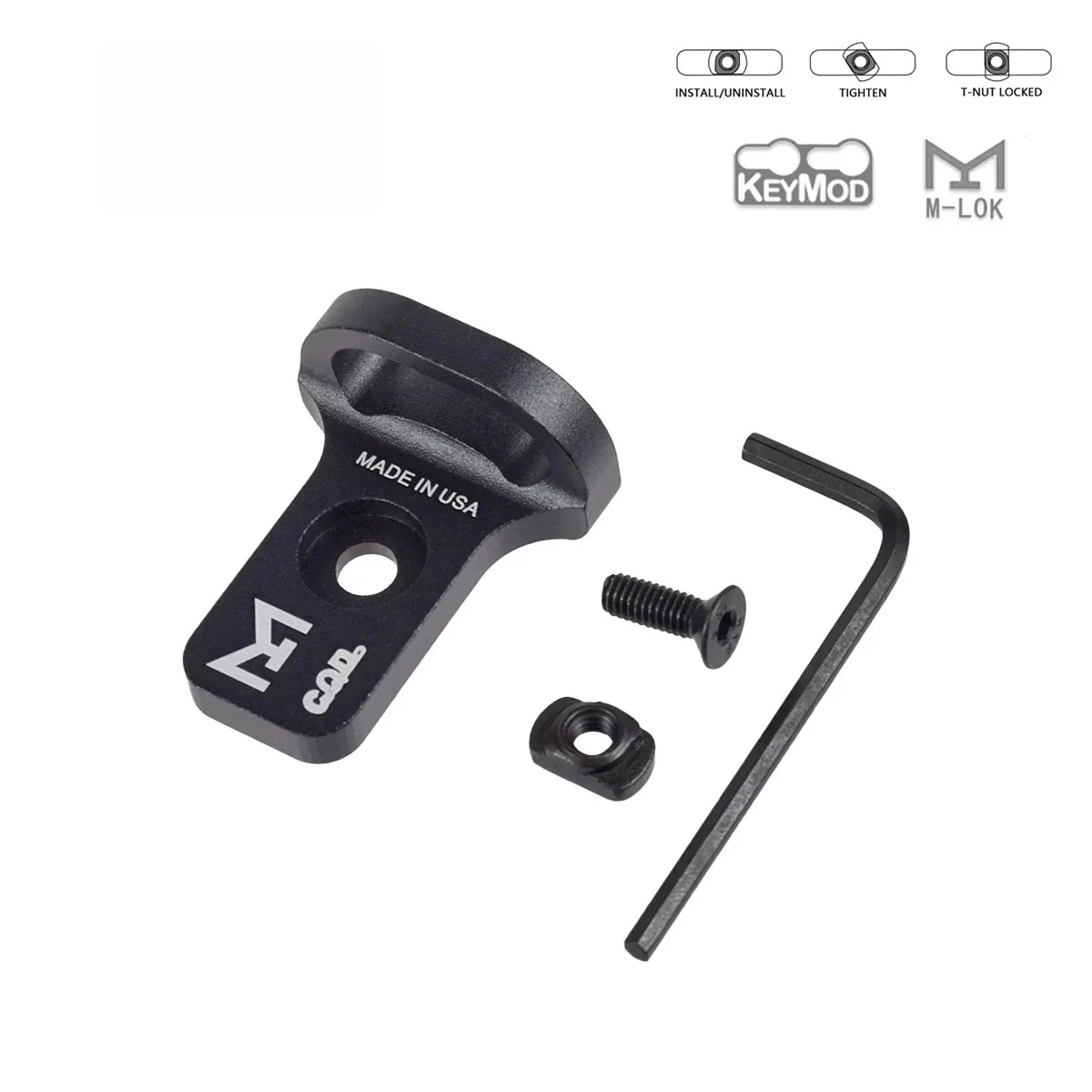 Taktischer CNC CQD Schultergurt Schnellverschluss RSA GBB Gurtadapter MLOK 20mm Schiene Jagd Airsoft QD Schlaufen AR15 AK47