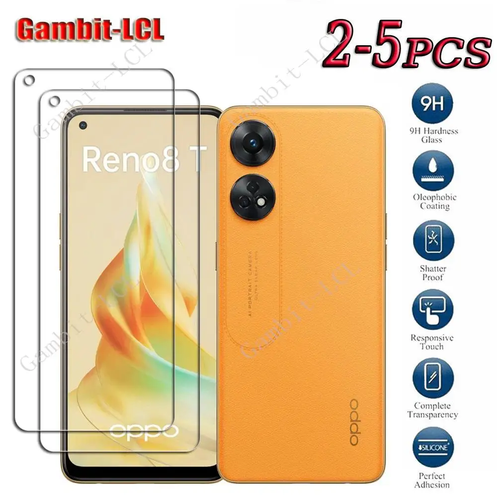 9H HD Original Tempered Glass For OPPO Reno8 T 4G 6.43