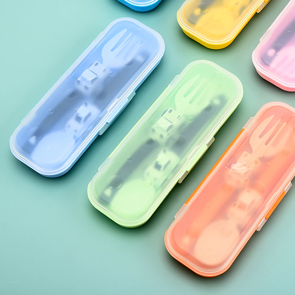 Mother Kids Things for Baby Complementary Feeding Utensils Children\'s Dishware Babies Cutlery Spoon Tableware Fork Stuff Solid