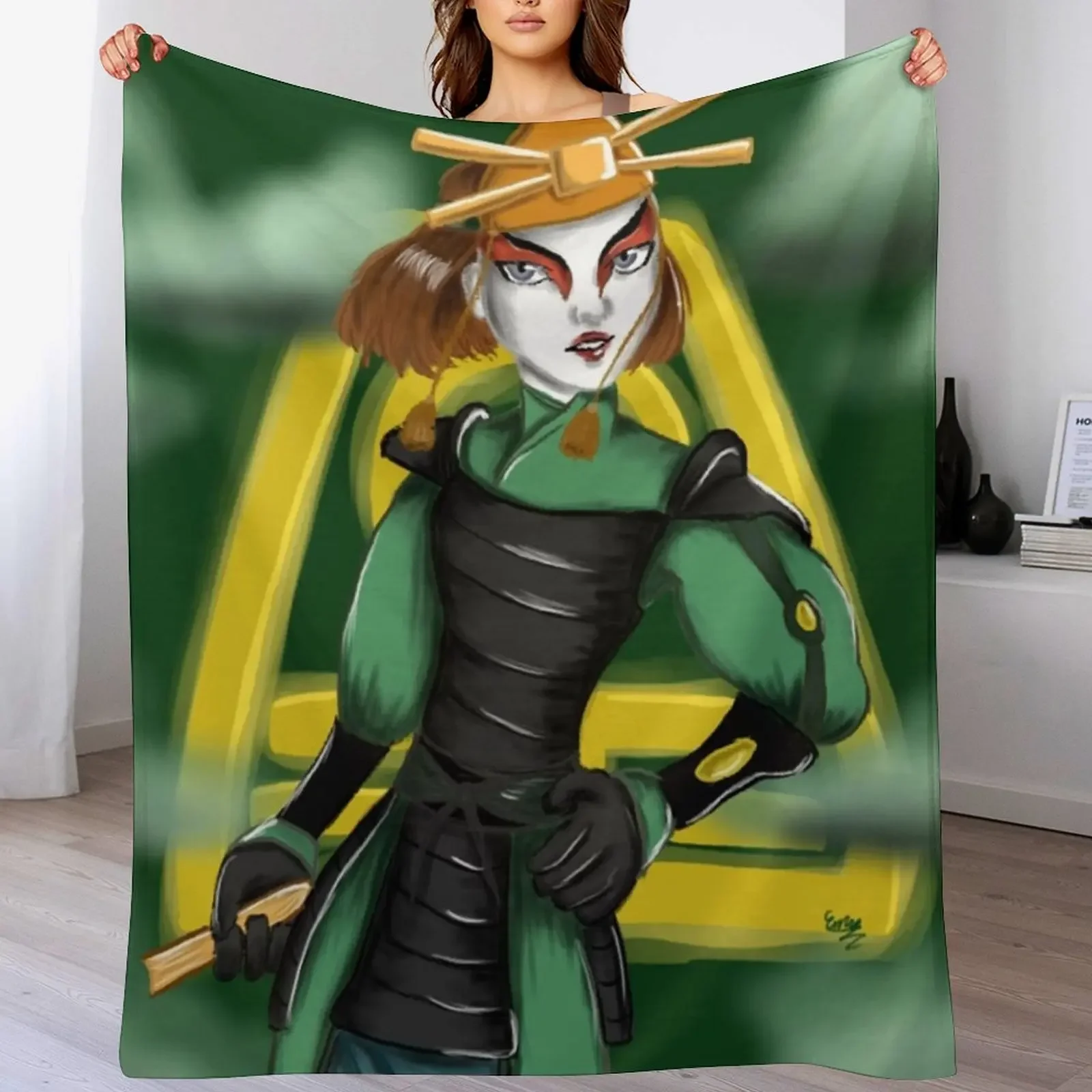 

Earth Kingdom Suki Throw Blanket Warm Comfortable Blanket for Office Napping