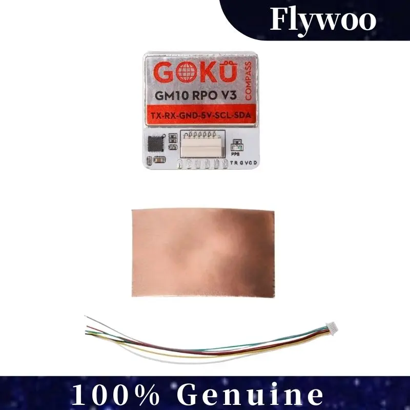 وحدة Flywoo GOKU GM10 Pro V3 GPS مع بوصلة لطائرات بدون طيار FPV Racing Freestyle، أجزاء M10 GNSS للملاحة الخفيفة للغاية RC