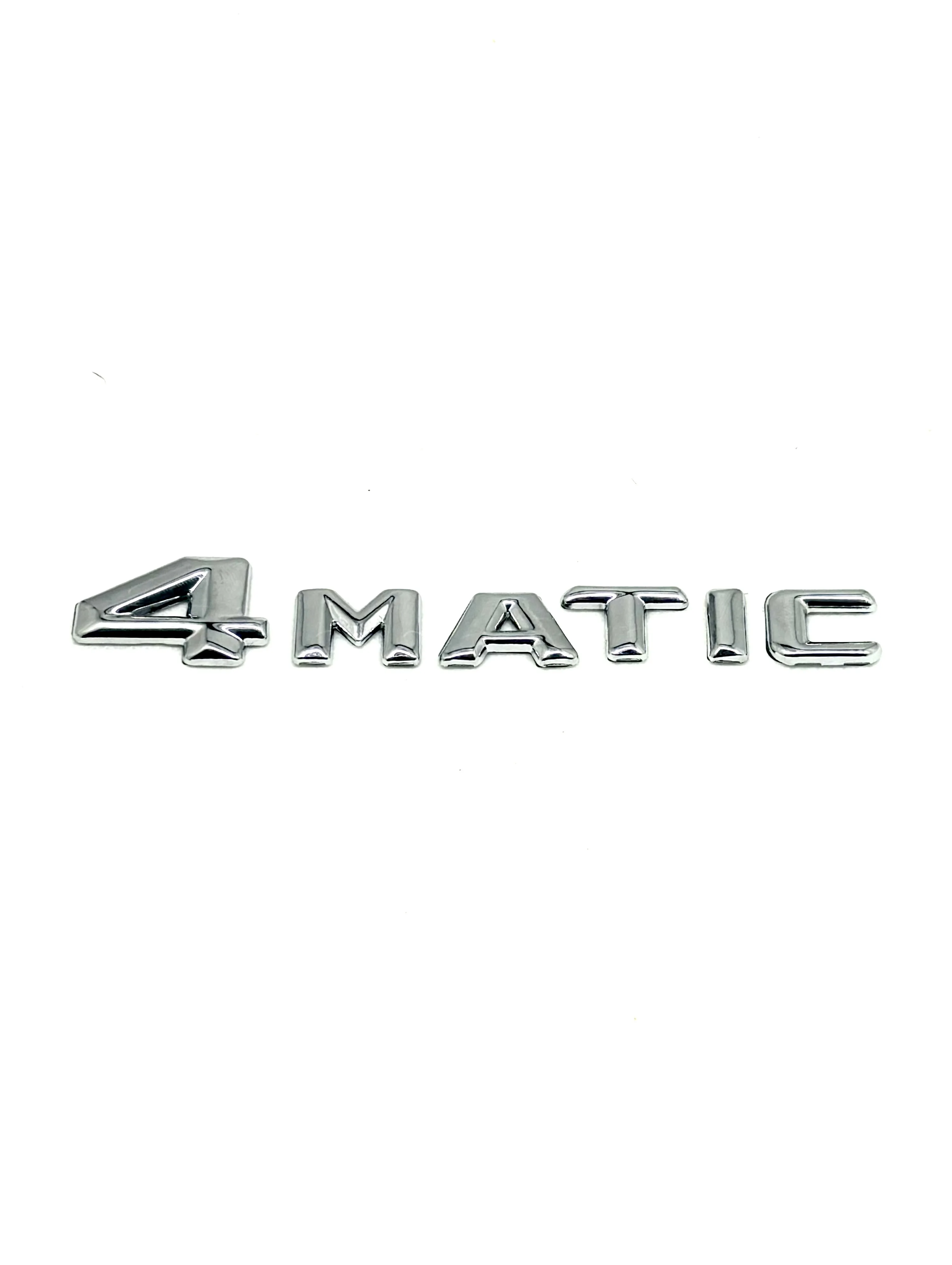 

4MATIC Logo ABS Chrome Emblem Badge Decal for Car Side Fender & Rear Trunk - High-Quality Chrome Sticker