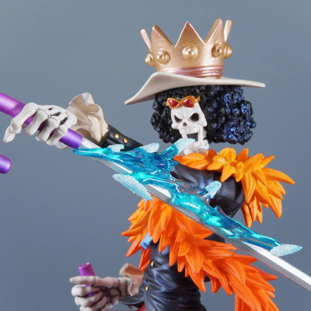 33cm Anime ONE PIECE Figure Brook Action Figures Pvc Burukku Statue Desktop Ornamen Collection Model Toys Gifts view 2
