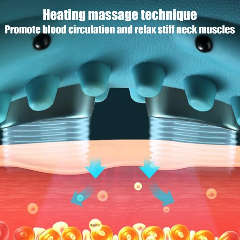 Nuovo massaggiatore per il collo terapeuta, elettrico 4D con calore, angolo ergonomico per alleviare il dolore dei tessuti profondi-AT64