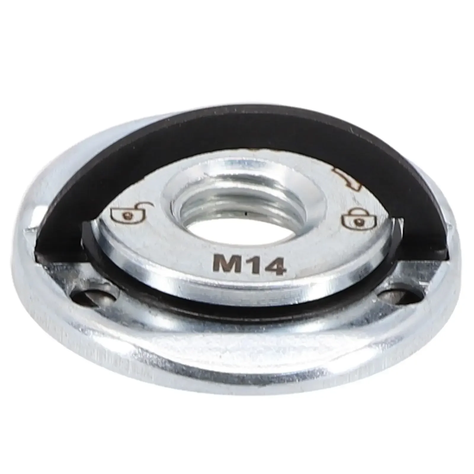 Auto-Locking Thread Angle Grinder, Pressionando Placa, Quick Release Flange Nut, Power Chuck Ferramentas para Rebolos, M14