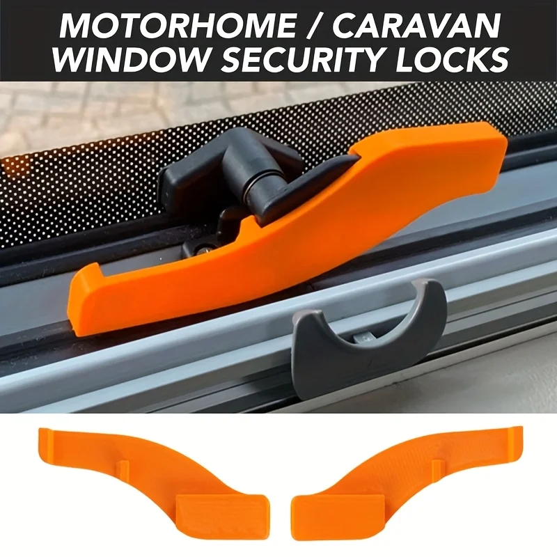 

2 RV window safety locks, suitable for left/right sides, compatible with PolyPlastic
