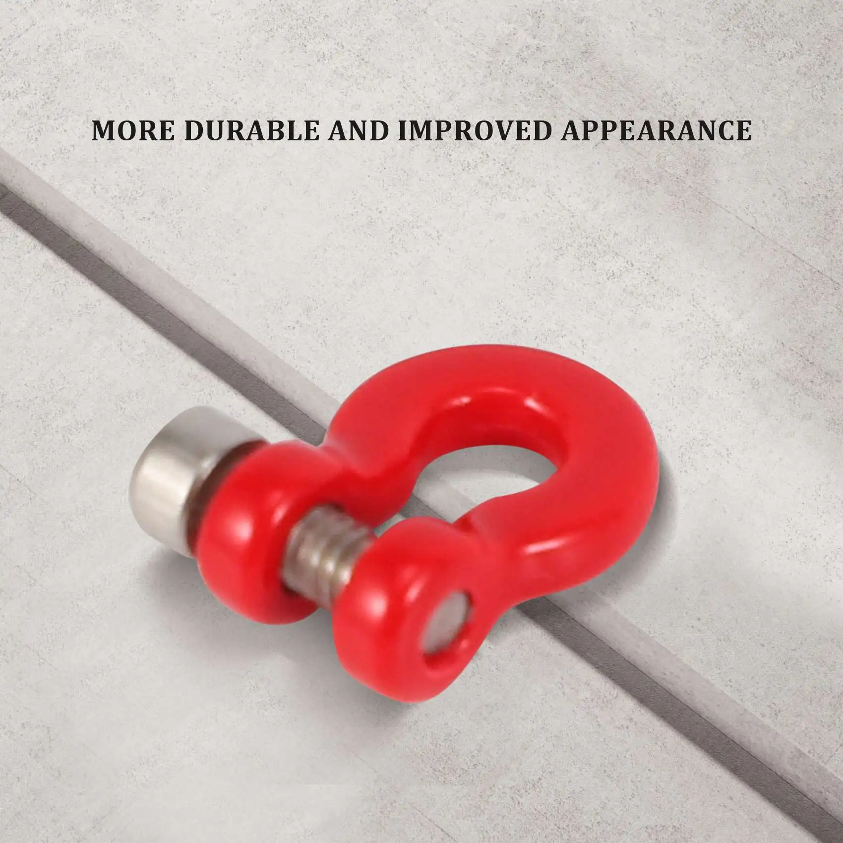 8 ชิ้นโลหะกันชน Trailer Hook Tow Shackle ตะขอกู้ภัยสําหรับ 1/24 RC Crawler รถ Axial SCX24 อะไหล่อัพเกรดอุปกรณ์เสริม