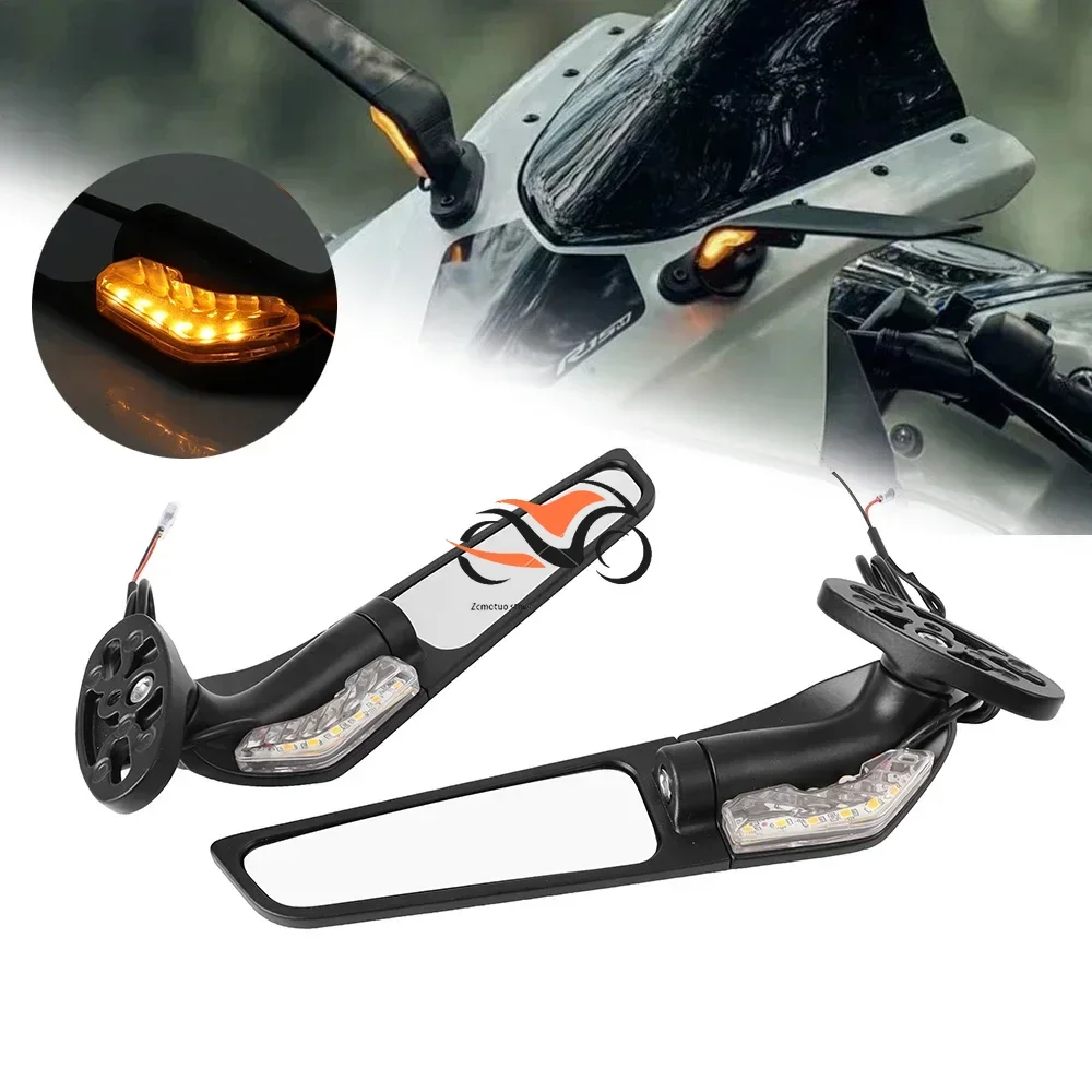 Motorcycle Sports Car Modified Fixed Wind Wing Rearview Mirror for Honda CBR650R F CBR1000RR CBR600RR CBR 250R 300R 400RR 500R