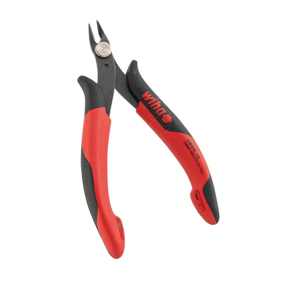 WIHA 26812 128mm Precision Electronic Diagonal Pliers Diagonal Cutters Very Narrow, Pointed Head Without Bevelled Edge Hand Tool