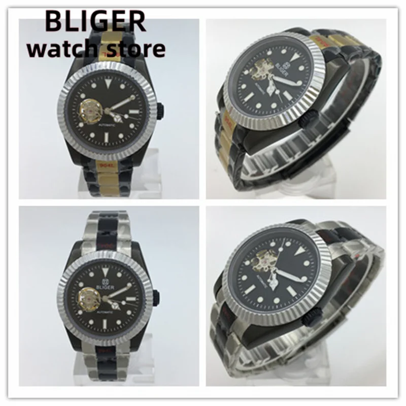 

Bliger Men's Watch 36mm / 39mmNH38A Automatic Movement Sapphire Glass Black Blue White Green dial Oyster/Jubilee Band