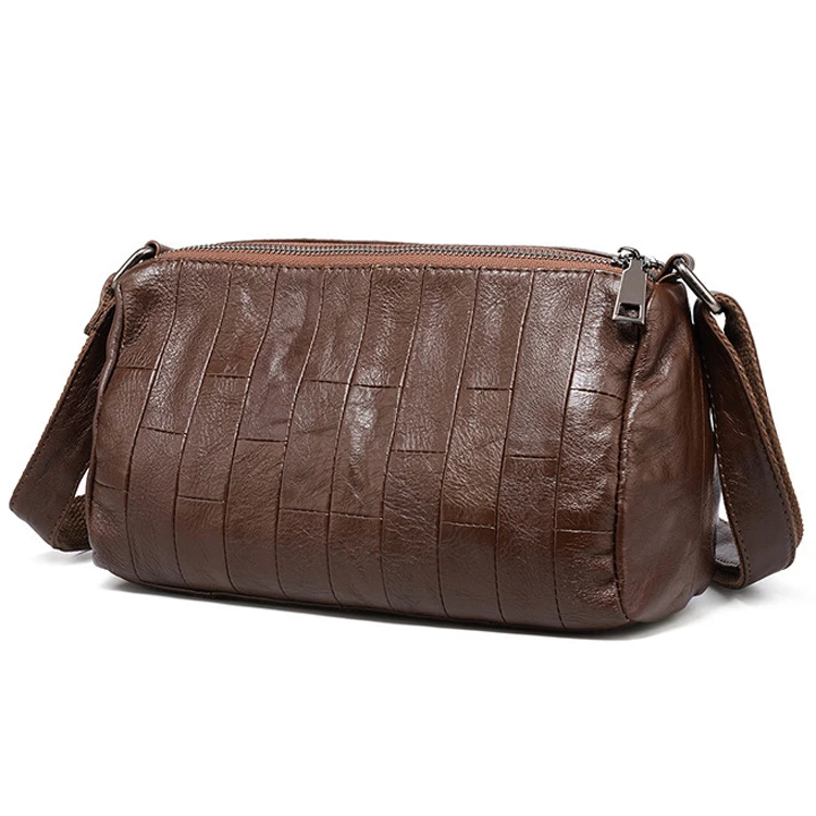 

Sling Bag for Women Crossbody Purse Stitch Design Genuine Leather Shoulder Bag