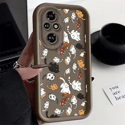 200 Lively Cat New Sky Eye Phone Case For Honor 200 90Lite 200Lite 50 50SE 9X X7A X30 9XPro X9A X40GT X6 X50i X8A X7 X40i Cover