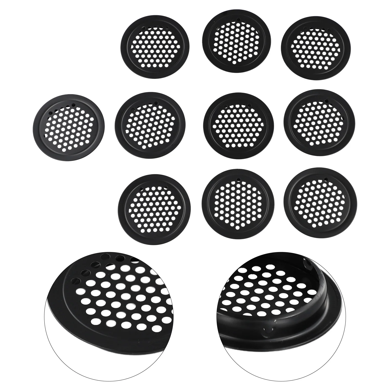 Wardrobes Cupboards Air Vent Grill Cover Accesseries Accessories Colorfast Parts Round Stainless Steel Heat Dissipation