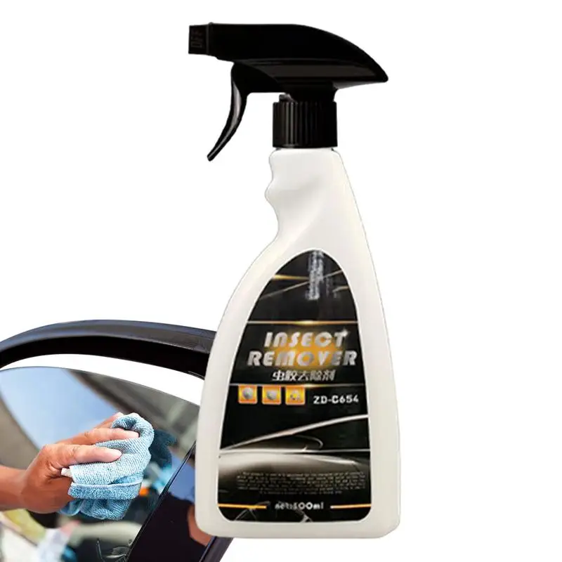 

500ml Car Window Cleaner Tree Sap Remover Windshield Haze Eraser Exterior Care Products for Water Spots Bird Droppings Tree Saps