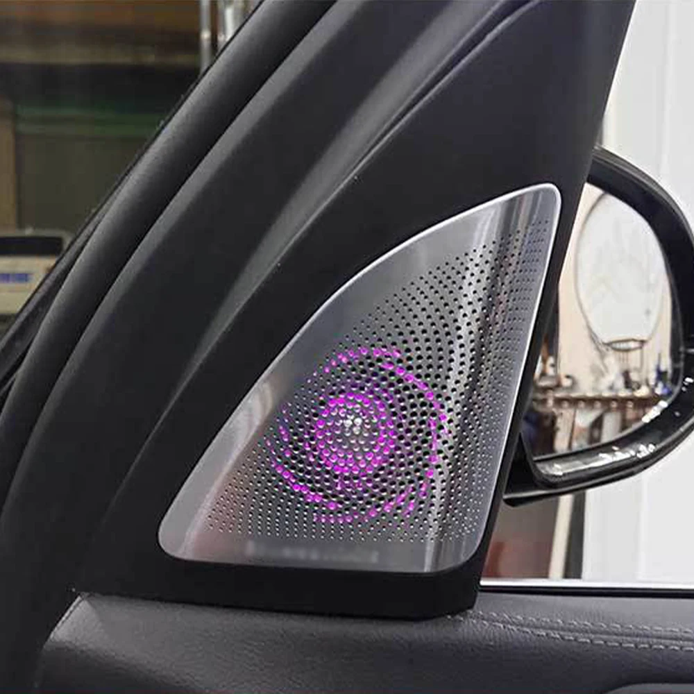 Speaker Cover Upgrade Kit For BMW G05 G07 New X5 X7 Series 19-23 Door Tweeter Loudspeaker Luminous 11 color Cover  Ambient Light