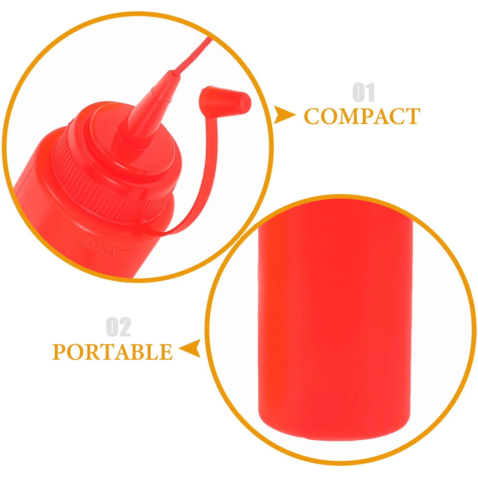 2 Pcs Tricky Ketchup Squeeze and Mustard Condiment Small Liquid Fart Stuff