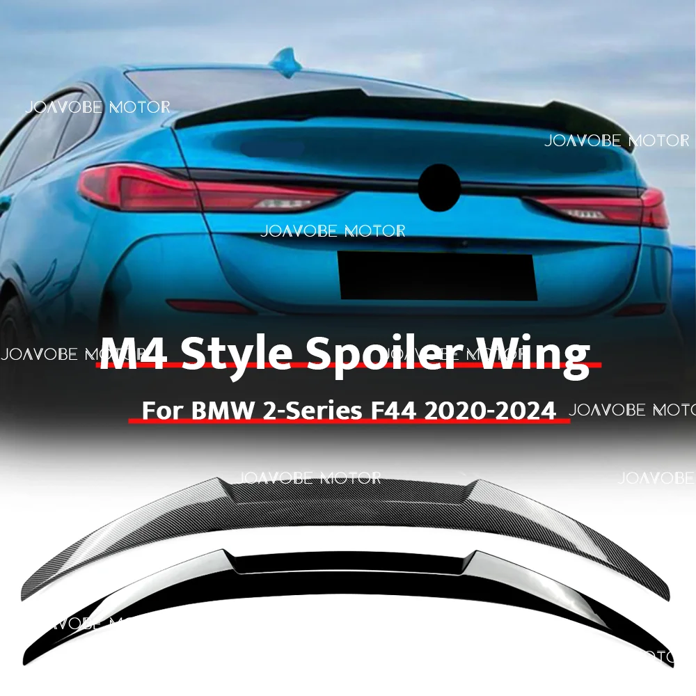 

Glossy Black Glossy Carbon Fiber Look M4 Style Rear Spoiler Wing For BMW 2-Series F44 2020-2024