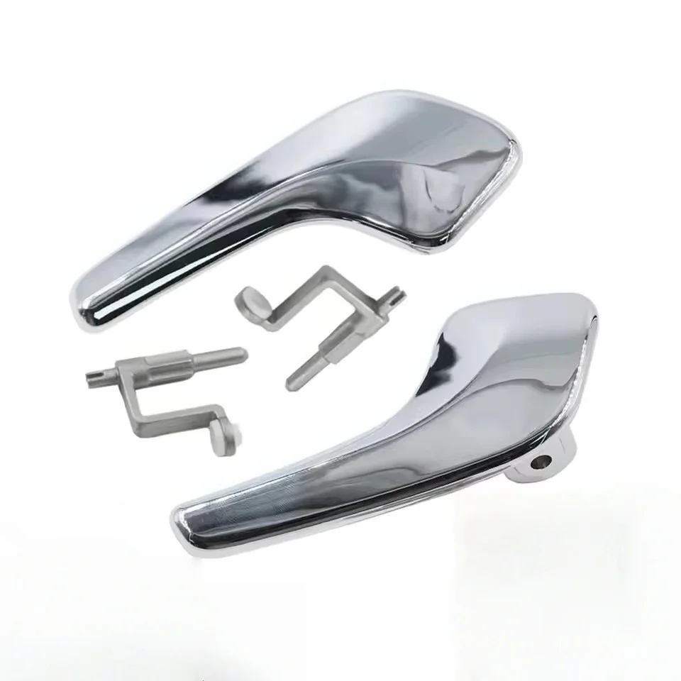 

Aluminum Plated Plastic Stainless Interior Door Handle 13297814 13297813 Left Right Doors for Opel Corsa D 2006-2014