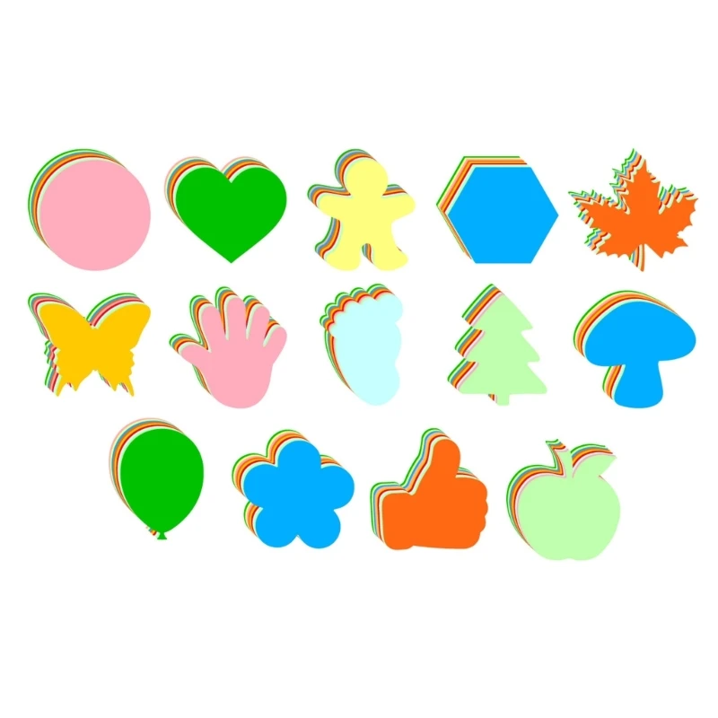 Cutouts Paper Assorted Color Multi Shaped Cut Outs for Classroom Bulletin Board Y3NC