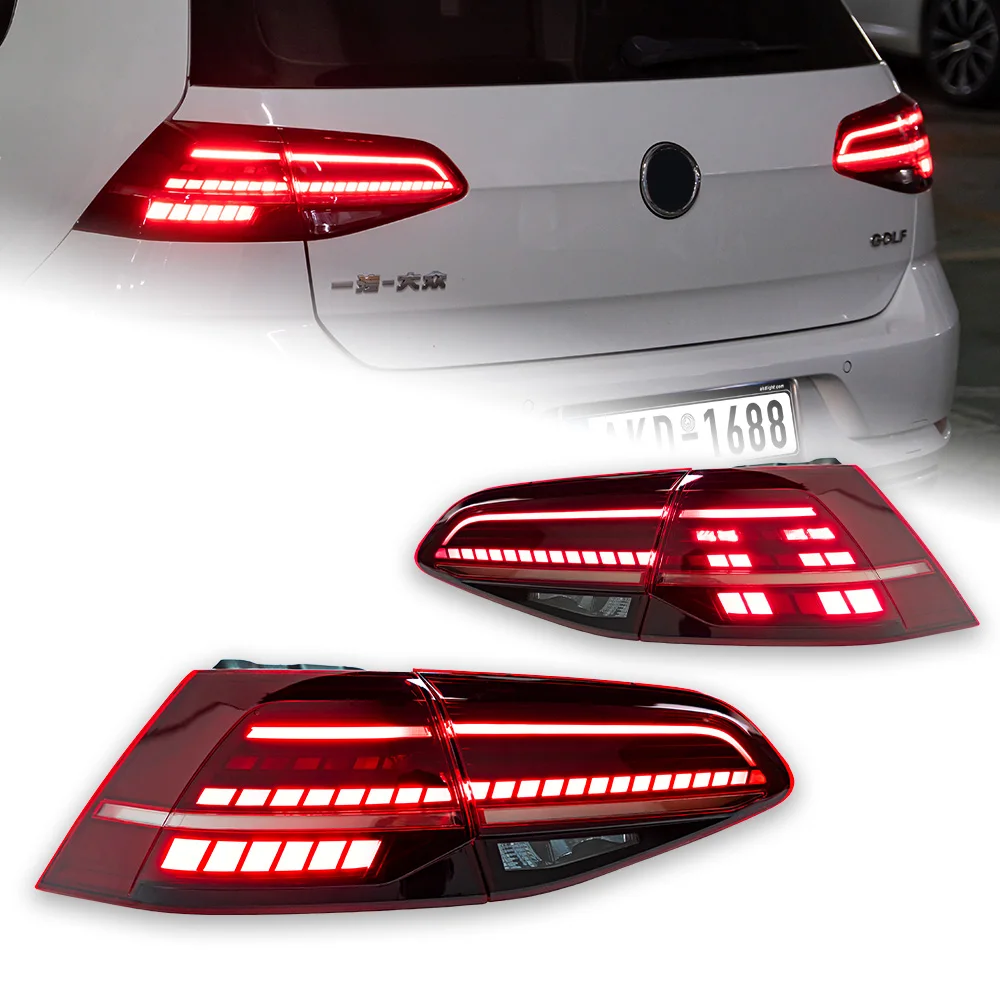 Car Lights For Golf 7 LED Tail Light 2013-2020 Golf 7.5 Tail Lamp Rear Trunk Stop Brake Dynamic Signal Animation Auto Accessory