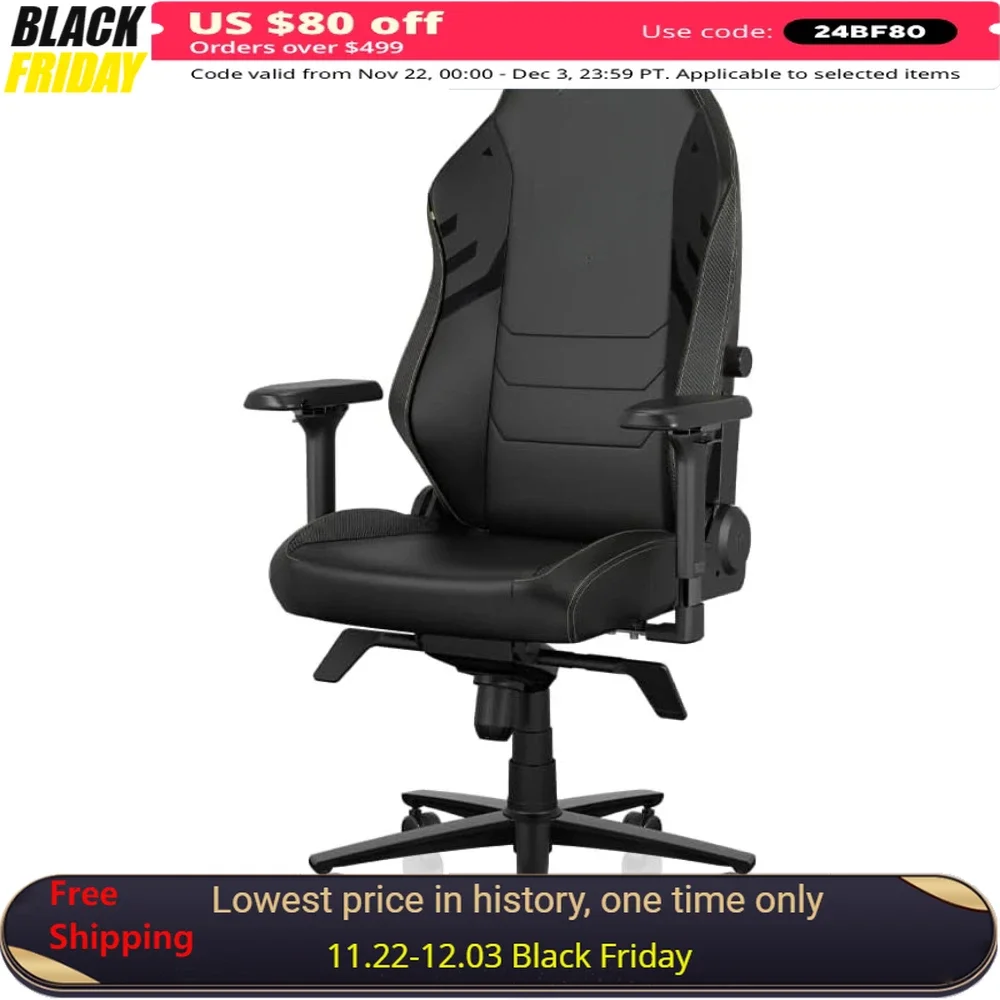 

Gaming Chair - Reclining, Ergonomic with 4D Armrests, Headrest & Lumbar Support, Computer Chair