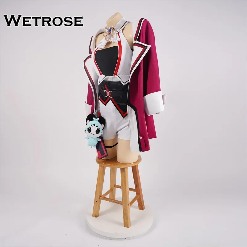 ZA01 【Wetrose】 Disponibile Raora Panthera Costume Cosplay Pink Cat Rao Rara Hololive Holo EN 4th New Justice Vtuber Parrucca Set completoZa0@